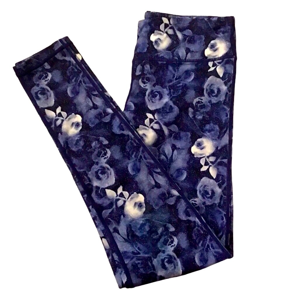 Inner Spirit Blue Floral Leggings